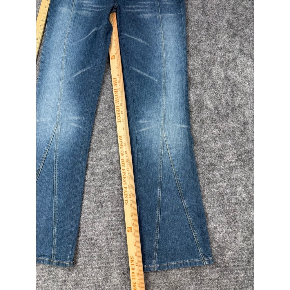 Azzure Love Life Denim Women Flare Jeans Panna Blue Seam Detail L3148 Size 30 - Picture 11 of 12